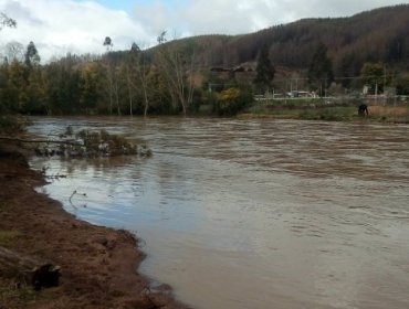 Declaran alerta roja en Concepción por desborde de río Andalién