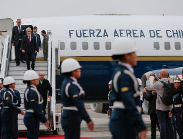 Presidente Piñera llegó a Lima para participar del encuentro de la Alianza del Pacífico