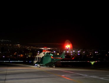 Presidente Piñera participó de patrullaje aéreo junto a Carabineros en Santiago