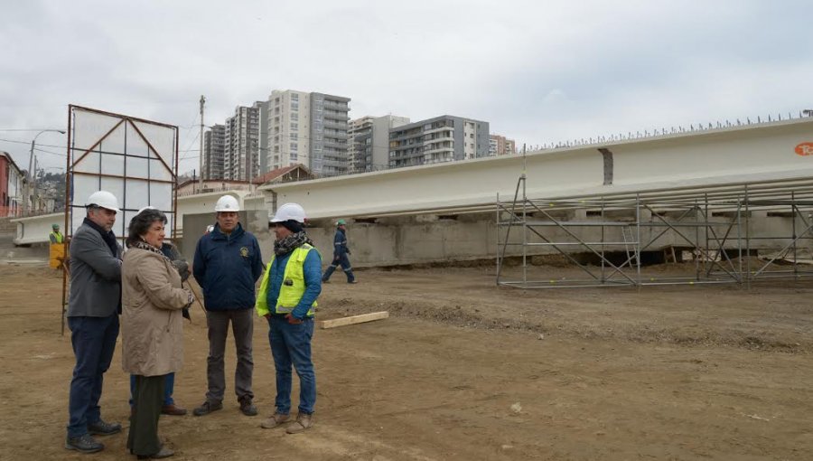 Viña del Mar: Obras en el futuro puente Los Castaños llevan un 40% de avance