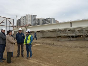 Viña del Mar: Obras en el futuro puente Los Castaños llevan un 40% de avance