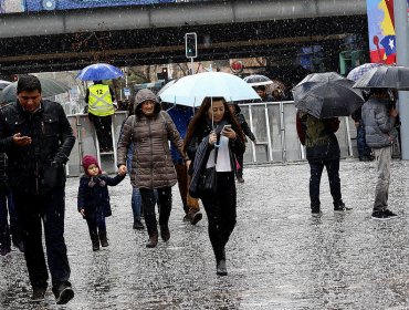 Pronostican lluvia y nieve para este fin de semana en la región Metropolitana