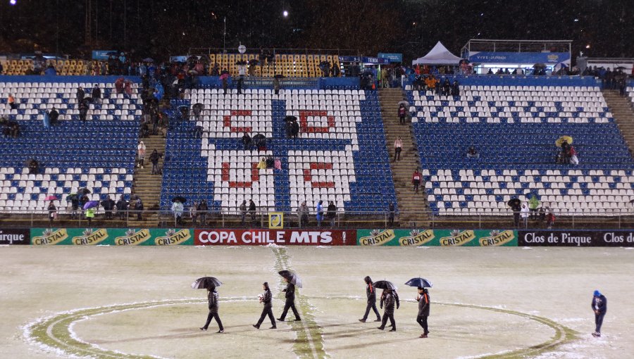 Copa Chile: Suspenden duelo U. Católica-S Morning por nevazón en San Carlos