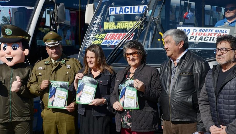 Con carabineros encubiertos, reforzarán seguridad en microbuses de Viña del Mar