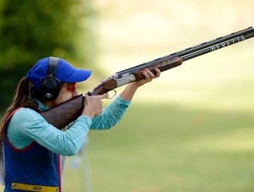 Francisca Crovetto ganó medalla de plata en tiro skeet de los Panamericanos