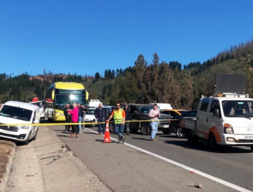 Accidente en la ruta 68 deja una víctima fatal y dos lesionados: tránsito fue suspendido