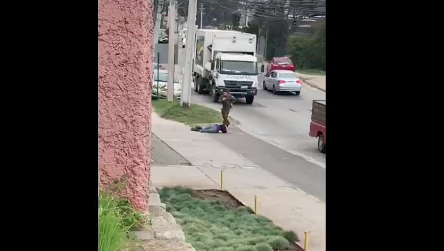 Operativo por violencia intrafamiliar termina con un hombre baleado por carabineros en Viña