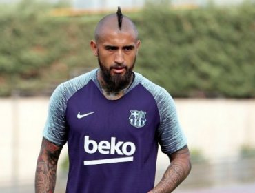 Vidal se sumó a las prácticas del Barcelona para iniciar la dura lucha por ser titular