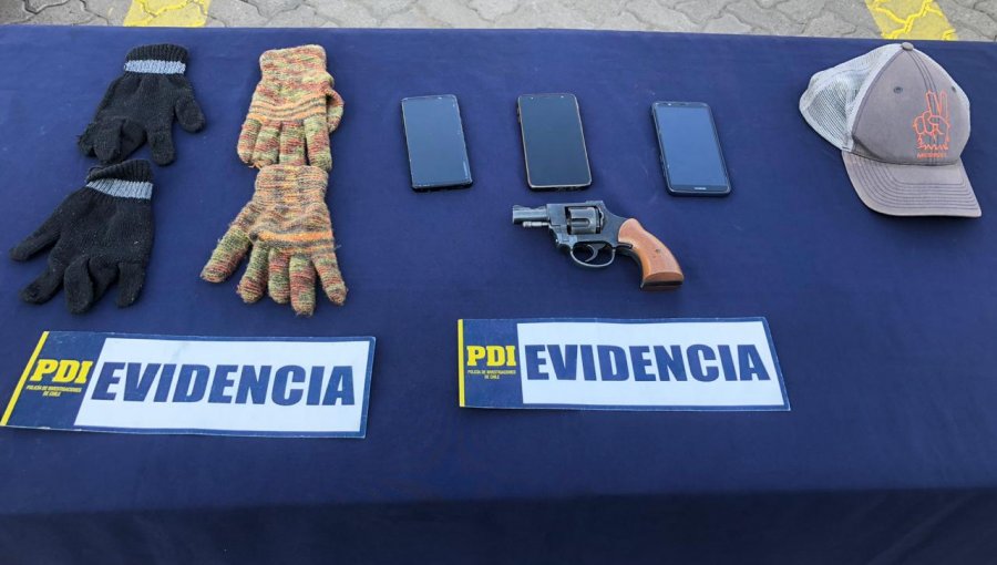 PDI Los Andes desarticuló banda criminal de Santiago dedicada a asaltar a clientes bancarios