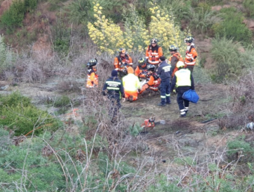 Conductor desbarrancó por unos 50 metros en ruta Las Palmas: él mismo llamó a Carabineros