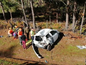 Una fallecida y 4 heridos deja accidente en ruta a Quirihue en región de Ñuble