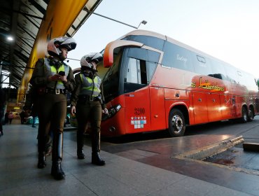 Intensos controles se realizan a buses interurbanos por el fin de semana interferiado