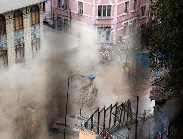 Se registra nuevo derrumbe en zona de emergencia de Valparaíso: no hubo personas lesionadas