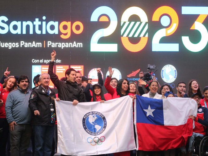 Chile presentó la bandera panamericana en el vamos a los Juegos