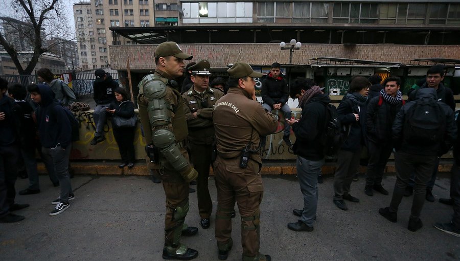 Con fuerte custodia policial se realizó el ingreso al Instituto Nacional
