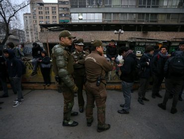 Con fuerte custodia policial se realizó el ingreso al Instituto Nacional