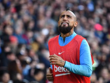 Vidal ingresó sobre el final en empate del Barcelona ante el Osasuna