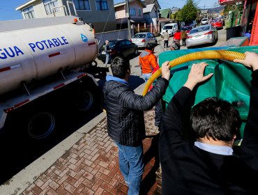 Agua potable regresa paulatinamente a Chiguayante, pero se mantiene la suspensión de clases