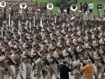 Ejército realizó en el Parque O'Higgins la preparatoria para la Gran Parada Militar 2019