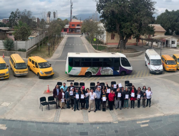 Conductores del transporte escolar de Limache se certificaron en primeros auxilios