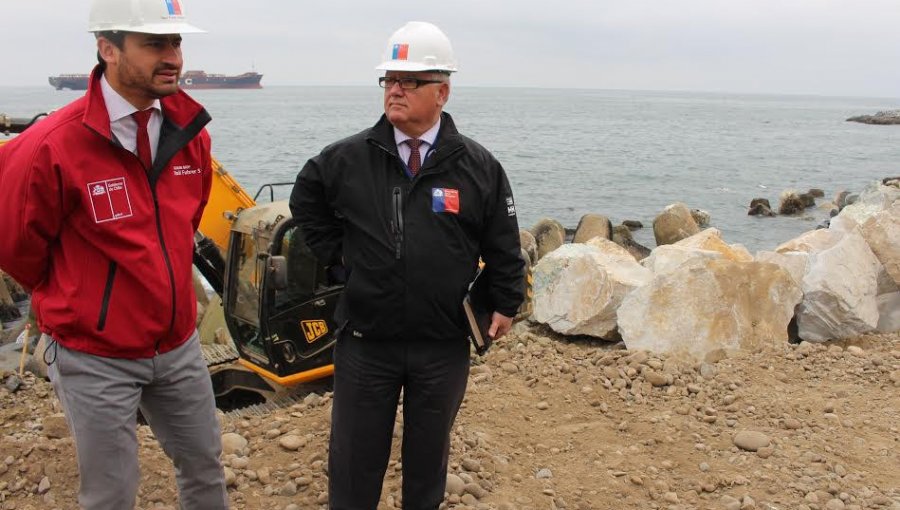 Dan inicio a primera etapa de obras de protección del paseo Juan de Saavedra de Valparaíso