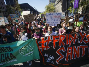 Marcha por cambio climático llamó al gobierno a terminar con centrales a carbón