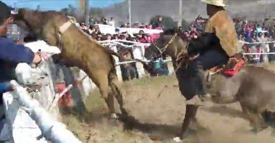 [VÍDEO] Diez personas lesionadas tras embestida de un Toro en rodeo de Huasco