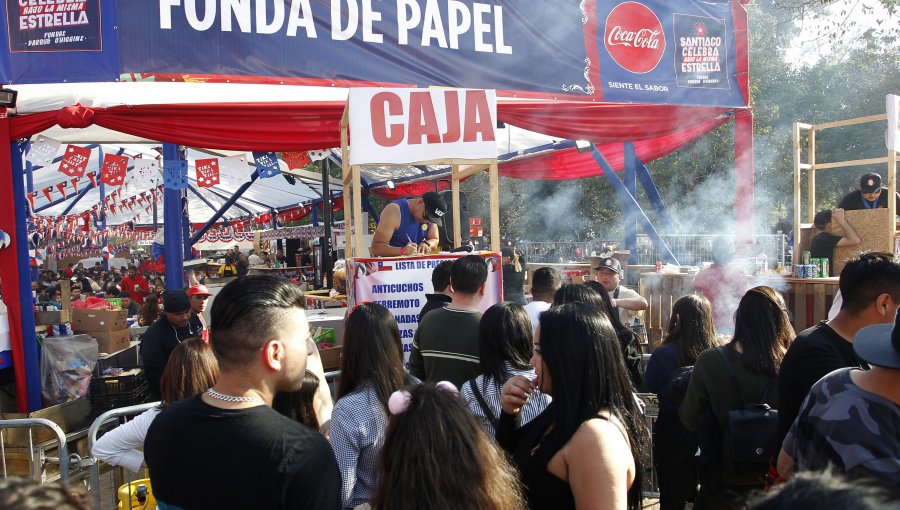 Balance del cuarto día de fondas en el Parque O'Higgins arrojó 43 detenidos