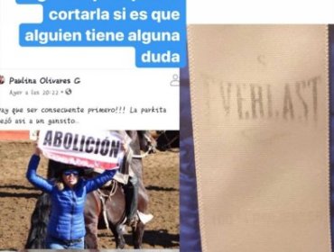 Eliana Albasetti respondió a las críticas por su vestimenta en protesta contra el rodeo