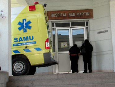 Hombre ingresó al hospital San Martín de Quillota con 14 heridas de bala en sus piernas