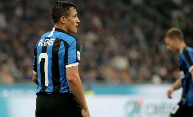 Alexis Sánchez jugó los minutos finales en el triunfo del Inter sobre Lazio