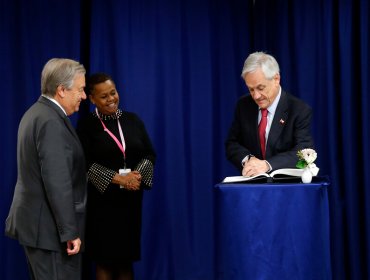 Presidente Piñera y secretario General de la ONU abordaron la COP25 que se realizará en Chile