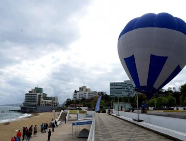 Viña del Mar celebró Día del Turismo con globo aerostático y destacando los empleos que genera