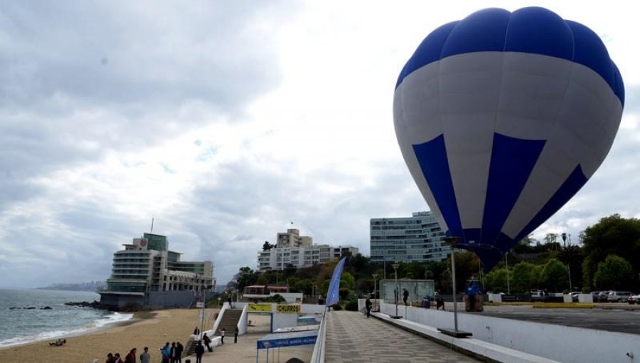 Viña del Mar celebró Día del Turismo con globo aerostático y destacando los empleos que genera