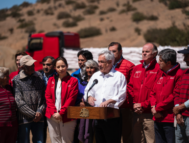 Presidente Piñera llama a la unidad "para enfrentar este terremoto silencioso" que es la sequía