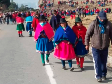 Comunidades indígenas de Ecuador se niegan a conversar con el Gobierno y avanzan rumbo a Quito