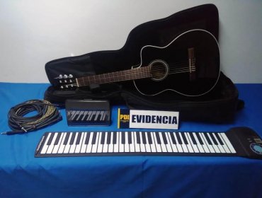 Capturan a sujeto que robó instrumentos musicales desde un auto en un centro de eventos de Viña