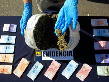 Detienen a cuatro sujetos que distribuían droga desde botillería en Villa Alemana