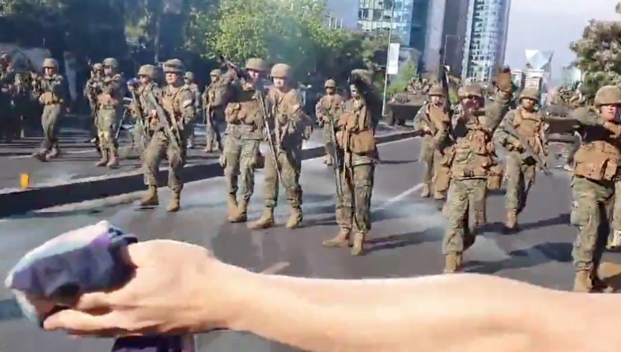 Con ráfaga de disparos termina manifestación pacífica en Las Condes