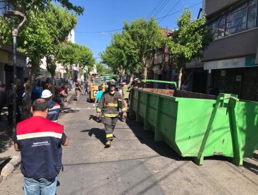 Quilpué comienza a levantarse tras incidentes: equipos municipales retiran escombros