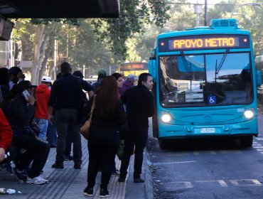 El 83% de la flota regular de buses recorrieron la región Metropolitana este miércoles