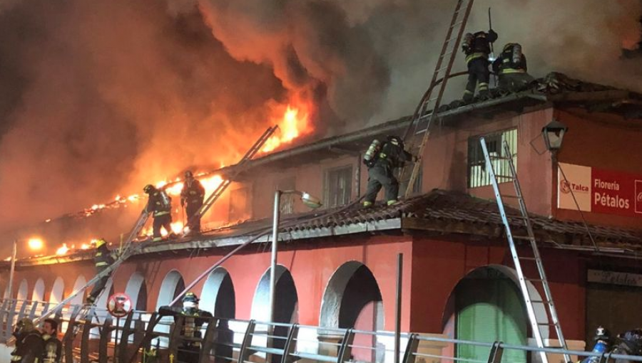 En prisión preventiva quedó único imputado por incendio en Centro Regional de Abastecimiento de Talca