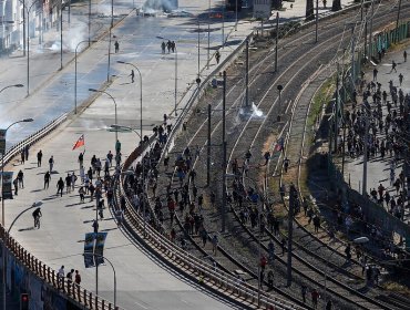 Disturbios y enfrentamientos marcaron las manifestaciones en diversos puntos de Valparaíso