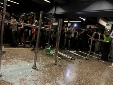 Detienen a presunto involucrado en destrozos a estación San Joaquín del Metro