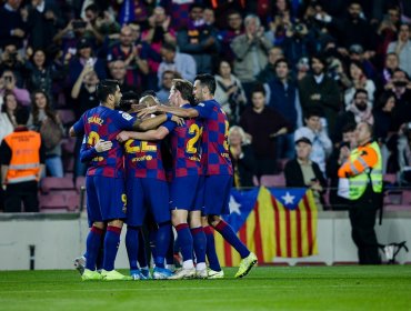 Arturo Vidal fue titular y anotó en goleada del Barcelona sobre Valladolid