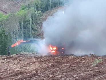 Ataque incendiario deja ocho maquinarias quemadas en fundo de Malleco