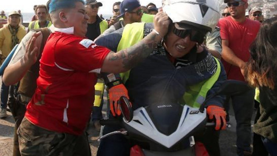 El verdadero origen del video que muestra golpe de "chaleco amarillo" a mujer en Reñaca