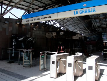 Carabineros detuvo a hombre acusado por ataque incendiario a estación La Granja de Metro