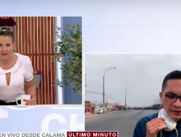 Periodista de matinal de La Red tuvo que arrancar tras ser apedreado en Calama