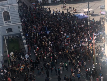 En Valparaíso y Viña del Mar se manifiestan en conmemoración a la muerte de Camilo Catrillanca